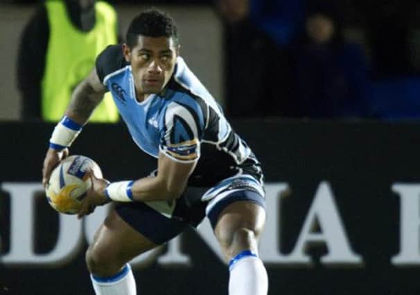 Niko Matawalu scored one and helped set up three of Glasgow tries. Picture: SNS