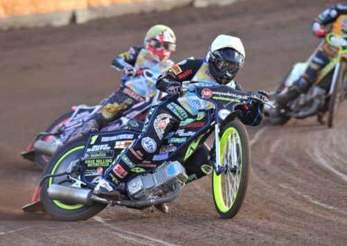 Craig Cook leads teammate Derek Sneddon. Picture: David Kinvig