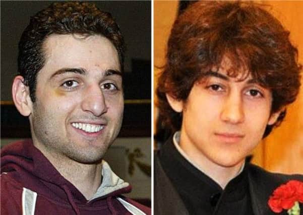 Suspects: Brothers Tamerlan, left, and Dzokhar Tsarnaev. Picture: AP