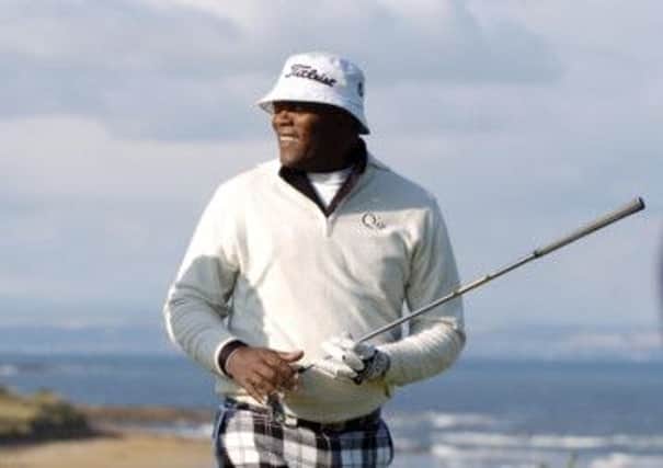 Samuel L Jackson, at the 2008 Dunhill Links championship. Picture: Phil Wilkinson