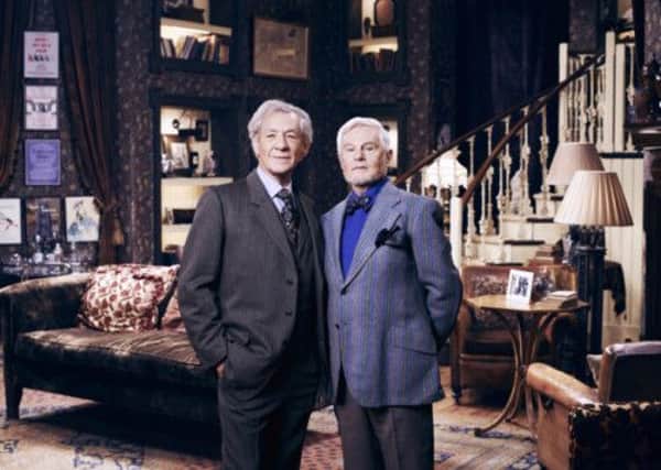 Sir Ian McKellen and Sir Derek Jacobi trade insults in Vicious. Picture: ITV