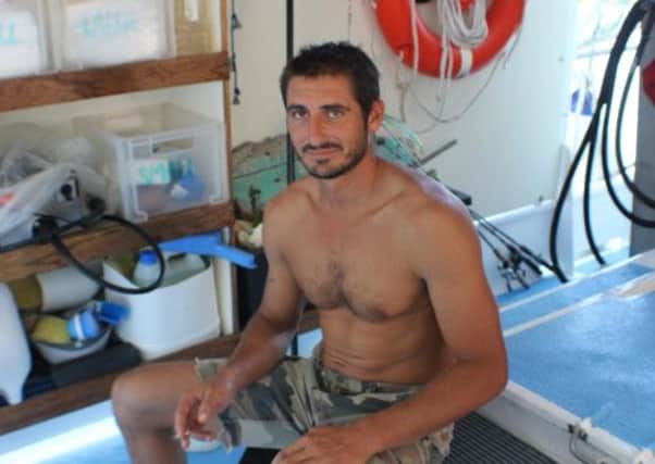 French fisherman Yoann Galeran, who was bitten by a crocodile in Australia's north coast. Picture: AP