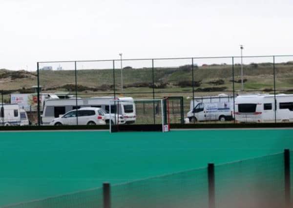 The travelling site located near the hockey pitch at Aberdeen Sports Village. Picture: Hemedia