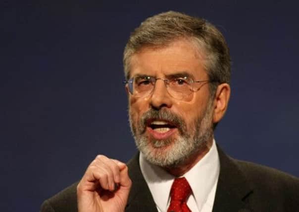 Gerry Adams has been giving evidence at the trial of his younger brother Liam. Picture: PA