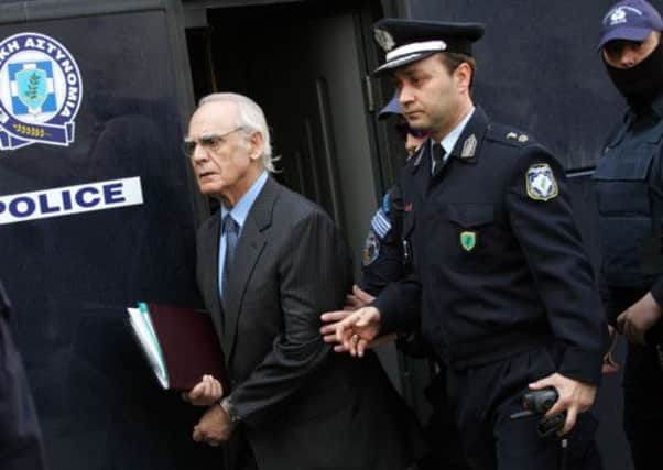 Akis Tsochadzopoulos arrives at court. Picture: Getty