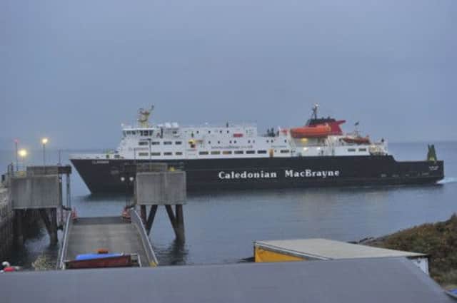CalMac workers are considering strike action - pictured the jetty at Coll. Picture: Robert Perry