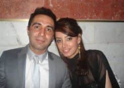 Taxi driver Ebrahim Aryaei Nekoo with his wife