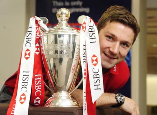 Chris Cusiter in Edinburgh with the Sevens World Cup, which is touring Scotland Picture: Contributed