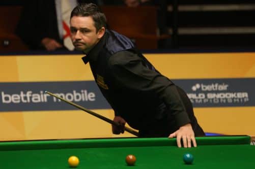 Scotland's Alan McManus struggled against Chinas Ding Junhui and is 72 behind. Picture: PA