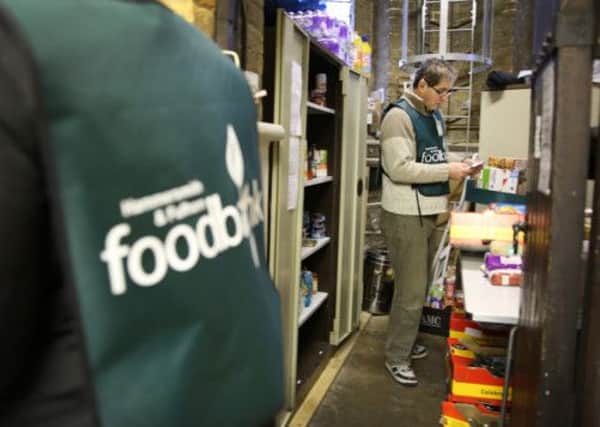 Volunteer workers in a foodbank in London. Picture: Getty