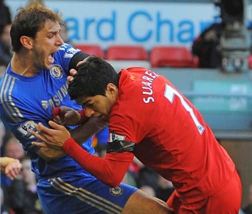 Suarez has been given a ten match ban. Picture: Getty