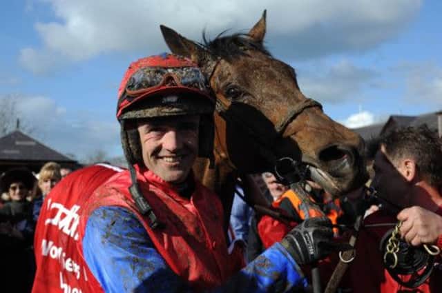 Ruby Walsh is all smiles with Quevega after their Punchestown win. Picture: PA