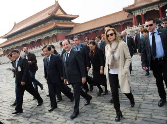 Francois Hollande is on a two-day visit to China on a mission to boost trade amid his country's worsening economic woes. Picture: AP