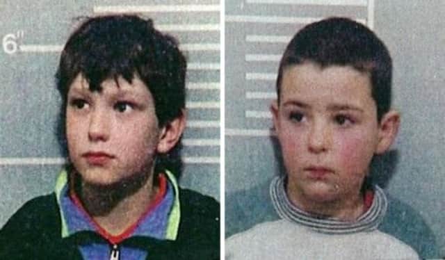 Killers Jon Venables and Robert Thompson as children. Picture: PA