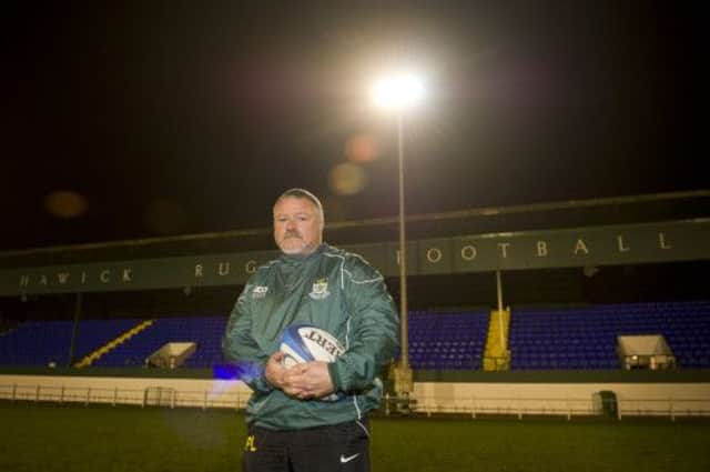 Hawick coach Phil Leck has had to go into hospital on the weekend his club are playing to get back into the Premiership. Picture: Rob Gray
