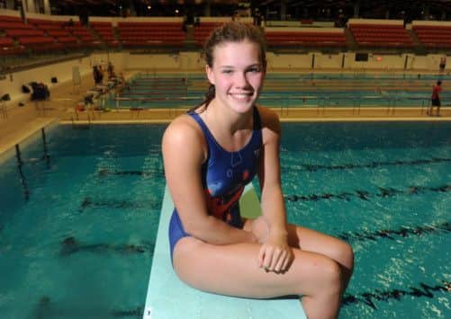 Grace Reid on the springboard at the Royal Commonwealth Pool. Picture: TSPL