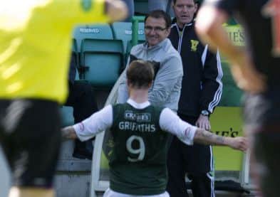 Leigh Griffiths' late equaliser secured a point for Fenlon's men. Picture: SNS