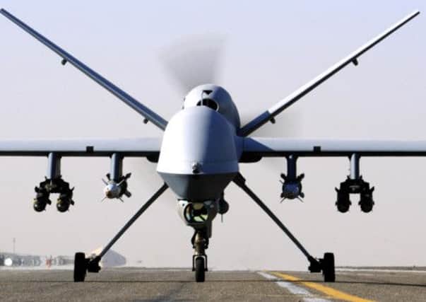 An RAF Reaper UAV used in drone strikes. Picture: PA