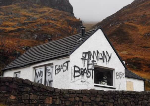 The Highland cottage owned by late TV presenter Jimmy Savile. Picture: PA