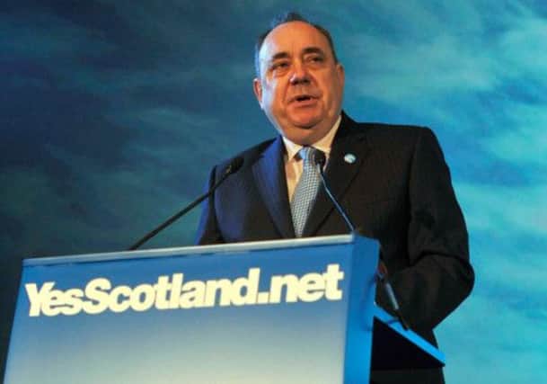 Alex Salmond at the launch of the 'Yes' campaign last May. Picture: Getty