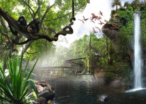 A mock-up of the 'tropical zone'. Picture: Contributed