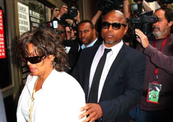 Michaels siblings, Rebbie and Randy Jackson, arrive at court in LA. Picture: Frederick M Brown/Getty Images