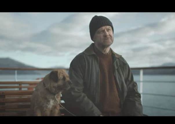 The advert shows a man and his dog makign a journey to Millport to visit a non-existant McDonalds