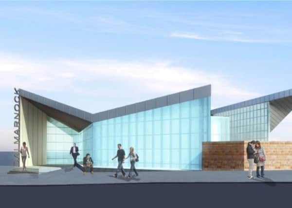 An artist's impression of the completed Dalmarnock station. Picture: submitted