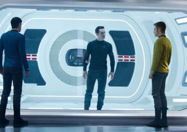 Benedict Cumberbatch (centre) in Star Trek: Into Darkness. Picture: Contributed