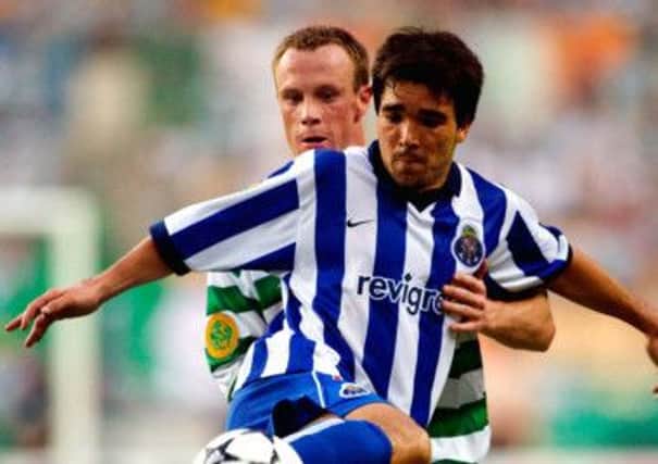 Deco, pictured in action against Celtic, has tested positive for furosemide, a banned diuretic. Picture: SNS