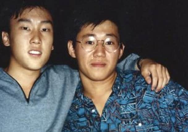 Kenneth Bae, right, with a then-fellow student Bobby Lee pictured in 1988. Picture: AP