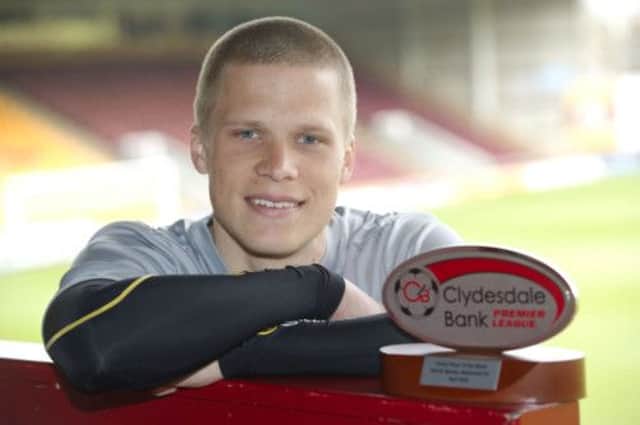 Henrik Ojamaa was named Clydesdale Bank Premier League player of the month for April. Picture: SNS