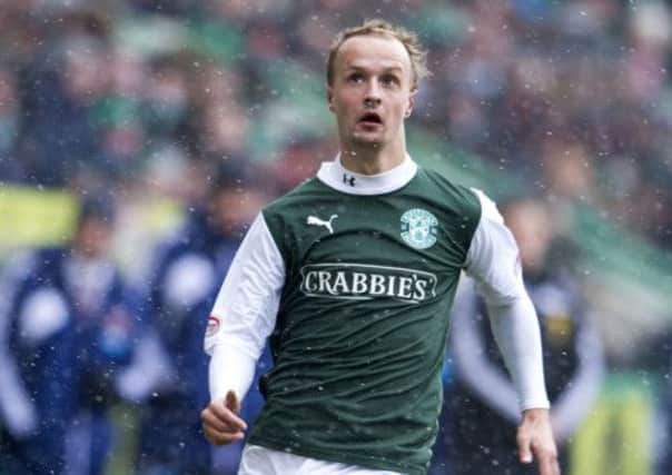 Leigh Griffiths in action for Hibernian. Picture: SNS
