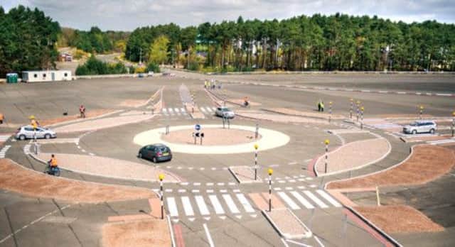 A trial of a Dutch-style roundabout at the Transport Research Laboratory in Wokingham. Picture: Contributed