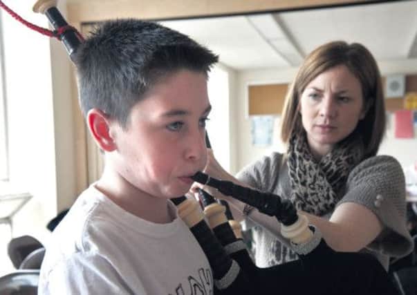 Learning to play the bagpipes at the National Piping Centre in Glasgow, but this is something that has become inaccessible in most Scottish schools. Picture: Contributed