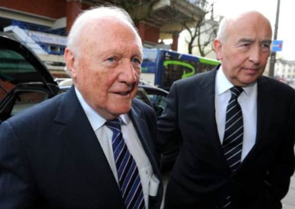 Veteran broadcaster Stuart Hall arrives at court. Picture: PA