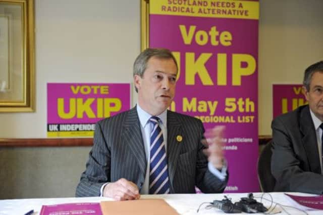 Nigel Farage: The rise of Ukip has put the Tories under pressure to act over Europe. Picture: Julie Bull