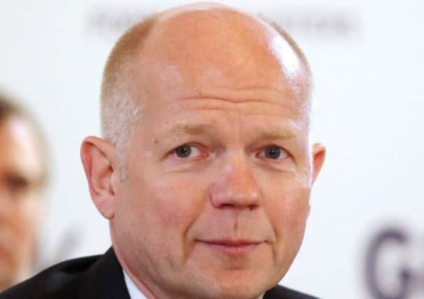 William Hague: I would get into trouble for preempting speech. Picture: PA