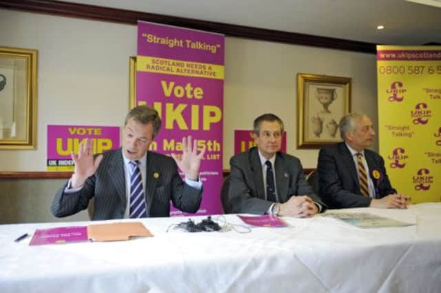Nigel Farage himself has conceded that Scotland is a graveyard for his party. Picture: Peter Adams