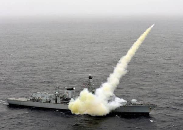 The missile is launched from the HMS Montrose. Picture: PA/ MoD