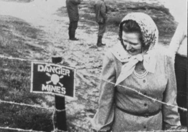 Margaret Thatcher visited the Falkland Islands in 1983. Picture: PA