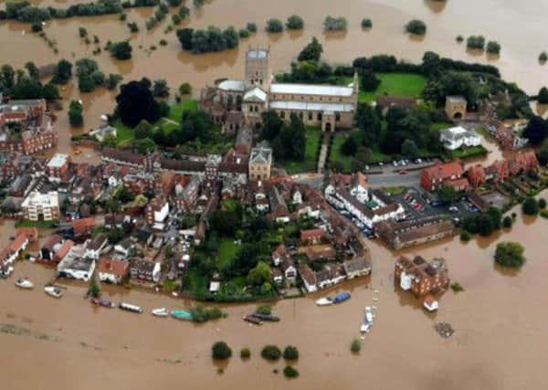 The town of Tewkesbury, in Gloucestershire, was badly hit by flooding in 2007 and 2012 from the rivers Severn and Avon. Picture: PA