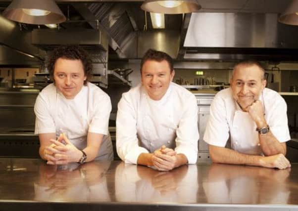 Tom Kitchin, Theo Randall, and Michele Roux Jnr. Picture: Contributed