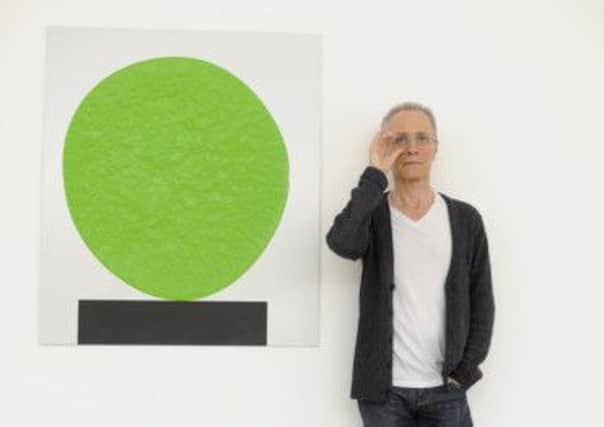 David Batchelor in his exhibition entitled 'Flatlands' at the Fruitmarket Gallery. Picture: Contributed