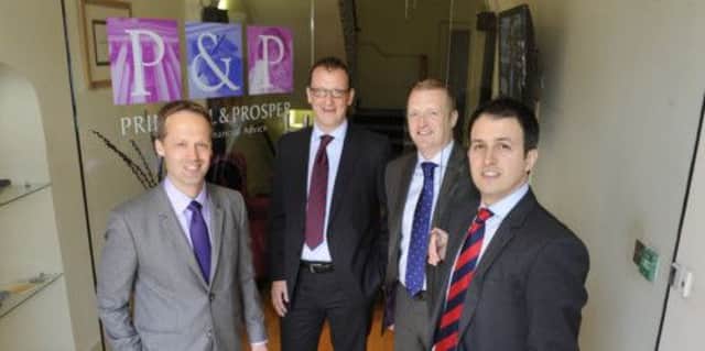 Principal & Prosper, left to right: Nigel Cannon, Stewart Siegel, Chris Purves and Ryan Brown