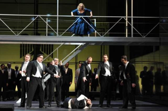 Burkhard Kosminskis cast in Tannhauser at the Rhine Opera House in Düsseldorf  some scenes shocked the audience. Picture: Getty