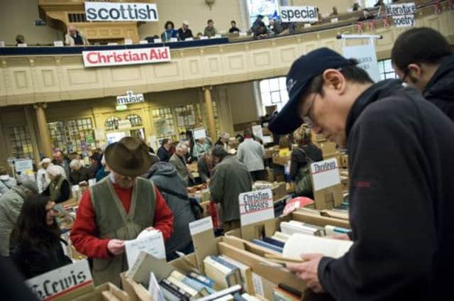 Edinburghs book fair is a long-established favourite fixture in Christian Aid week. Picture: Ian Georgeson