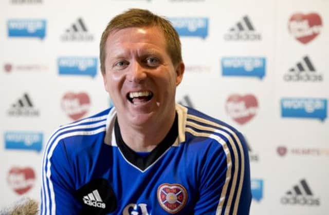 Hearts manager Gary Locke is more interested in finishing seventh than simply above Hibs. Picture: SNS