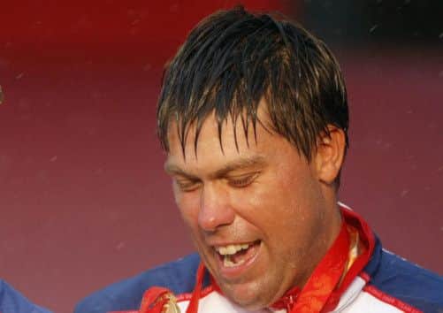 Andrew Simpson at the Beijing Olympics. Picture: Reuters