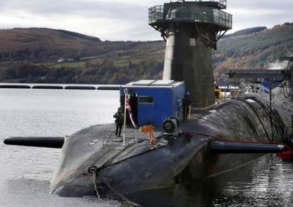 51 per cent of Scots want to see a replacement for the Clyde-based nuclear weapons system. Picture: Getty